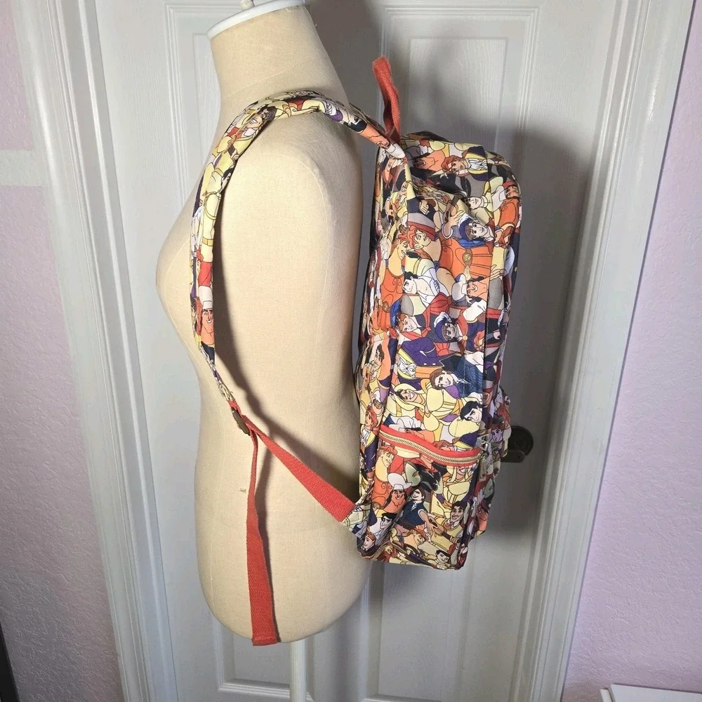 Disney Store Oh My Disney Hero Prince Backpack Canvas Bag‎ Pockets
